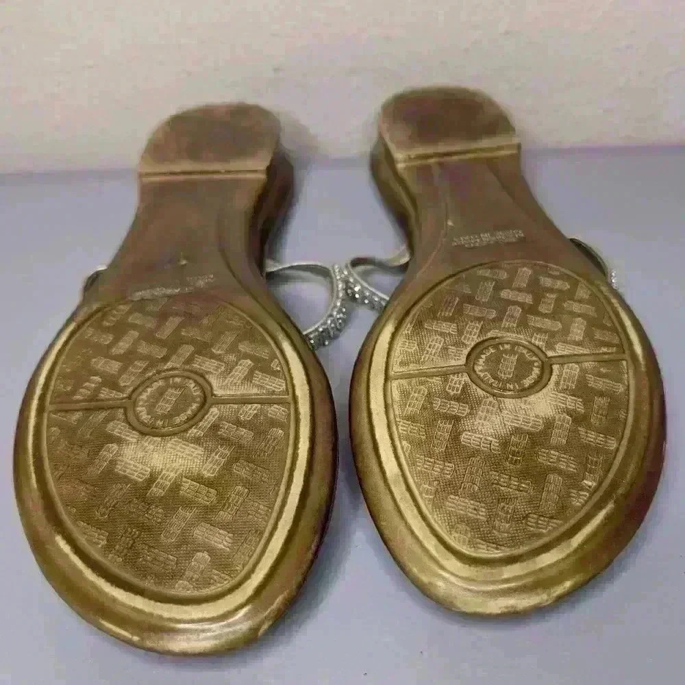 Italian Shoemaker Sandals with rhinestone size 6.5 - Picture 5 of 8